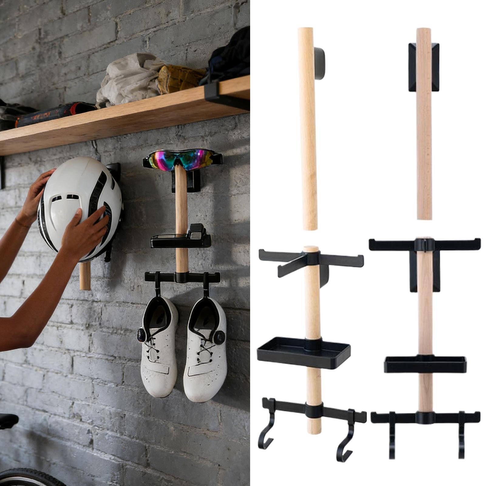 Cycling Gear Stand - サイクリング用品収納壁掛けホルダー サイクリングヘルメット/メガネ/シューズディスプレイ収納ハンガー サイクリング用品マウント用