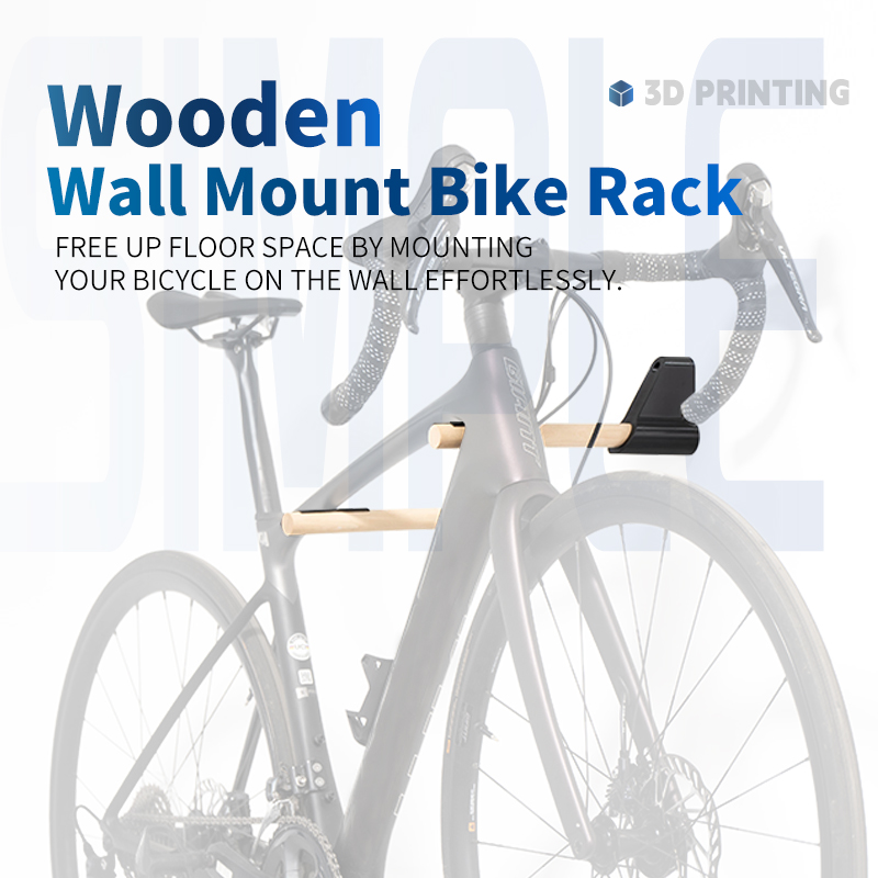 Cycling Gear Wall Organizer - 自転車収納ハンガー 壁掛け式自転車収納ラック 木製無垢材 壁掛けブラケット ロードバイクとマウンテンバイク用