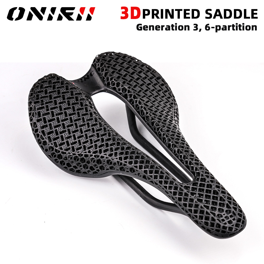 Carbon Fiber Saddle - ONIRII 3D プリント自転車サドルカーボン中空シート 6 パーティション快適で通気性のあるサイクリングシートロード MTB