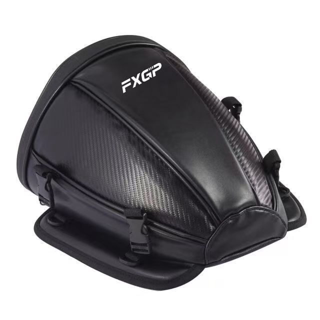 Carbon Fiber Saddle - 2026年新型FXGPバイク用テールバッグ スポーツラゲッジ サドルライディングリアバッグ オートバイスクーターサイドバックシートバッグ