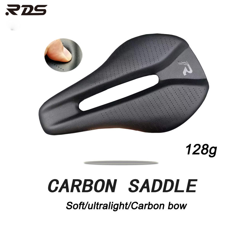 Carbon Fiber Saddle - 新しい 128 グラムカーボンファイバーロード Mtb サドル使用 3