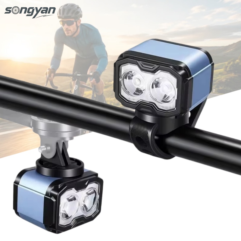 Cycling Gear Stand - ESLNF デジタルディスプレイ アルミニウム合金 バイクフロントライト USB-C充電 1200mAh