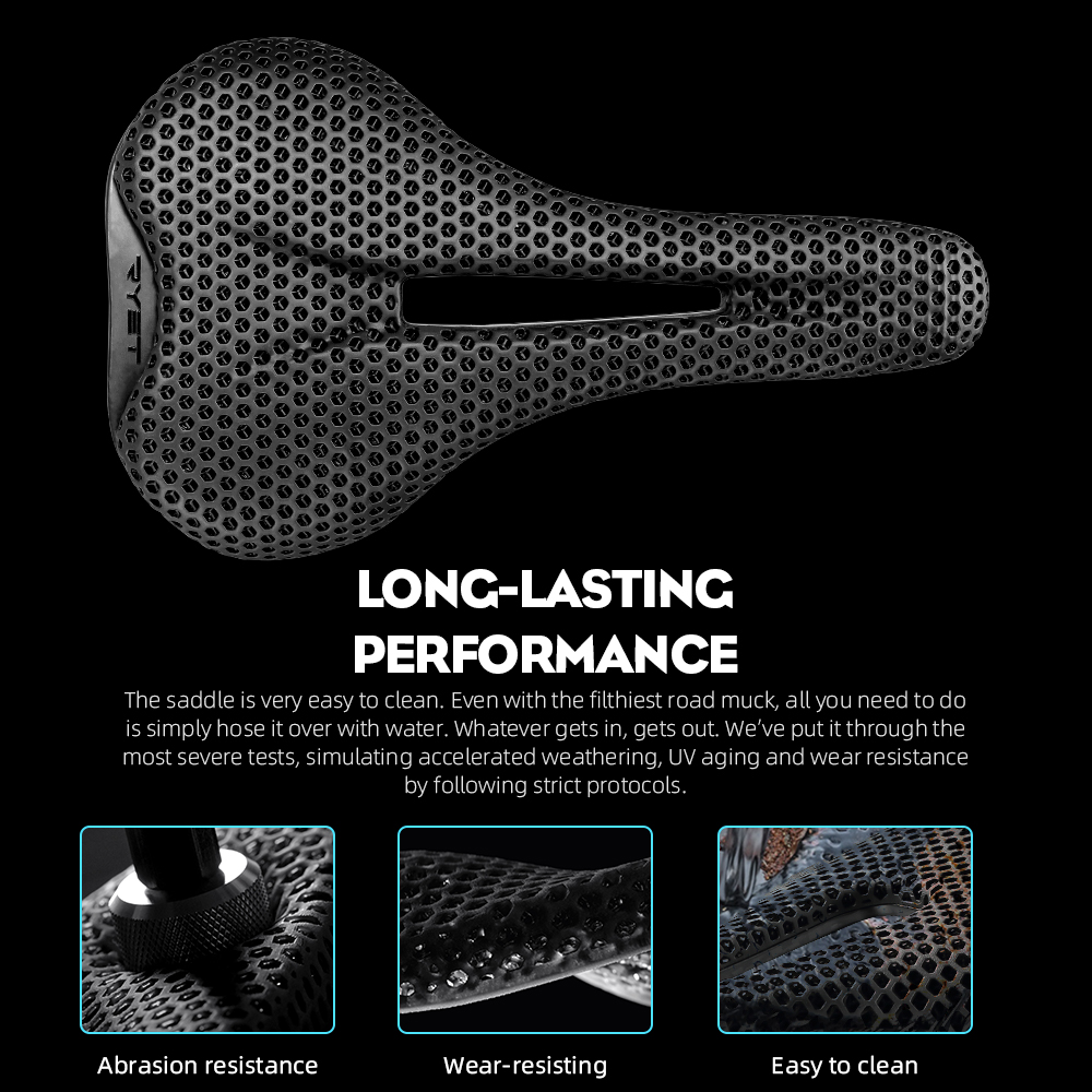 Carbon Fiber Saddle - RYET T50 カーボンファイバー 3D プリント自転車サドル快適な超軽量 150