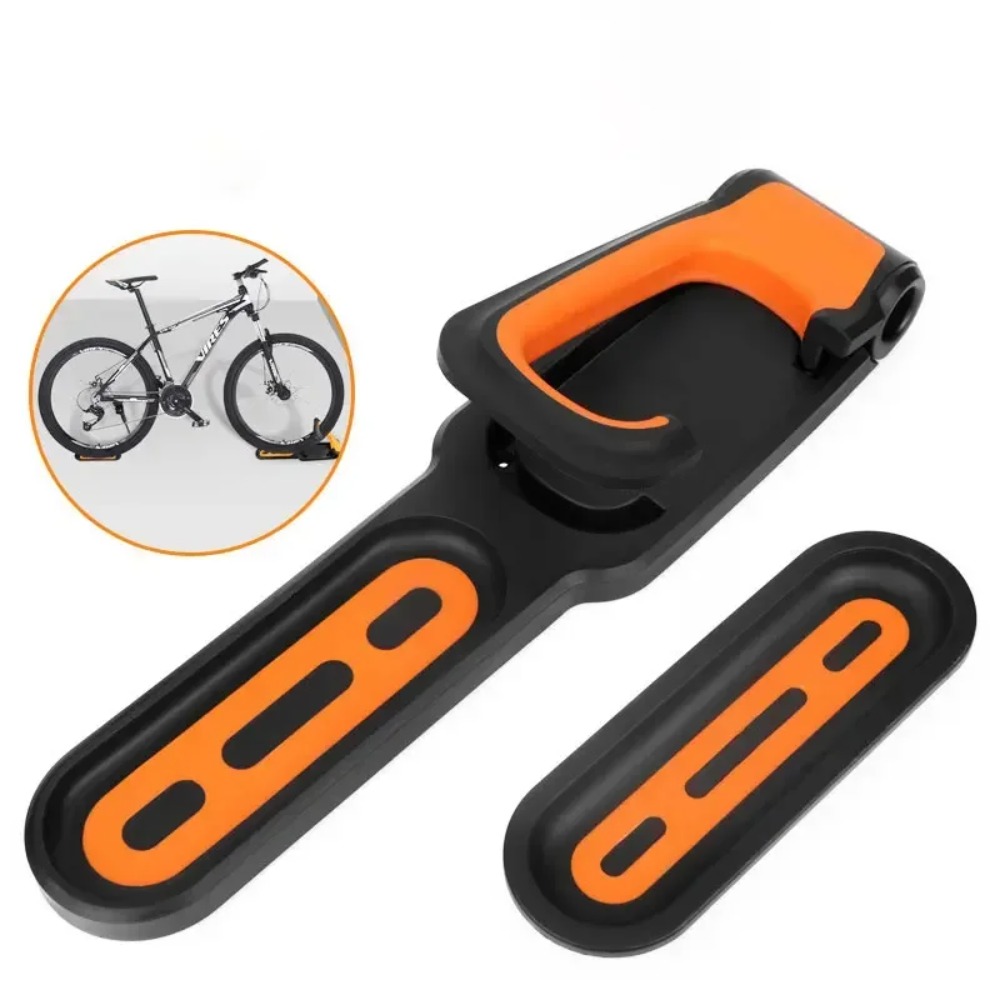 Cycling Gear Wall Organizer - 1PC 自転車壁掛けラックロードバイク収納固定吊り下げフック MTB バイクサポートスタンドブラケットホルダーサイクリング駐車バックル