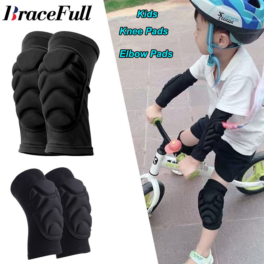 1 ペア子供用膝パッドと肘パッドセット幼児ソフト保護具、スポ - Cycling Gear For Kids のレビューと価格