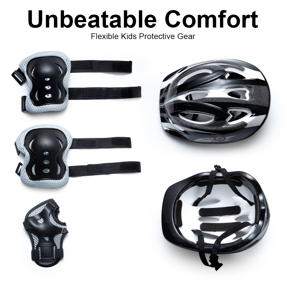 7 in 1 キッズ保護具セット（スポーツヘルメット、膝・肘 - Cycling Gear For Kids のレビューと価格