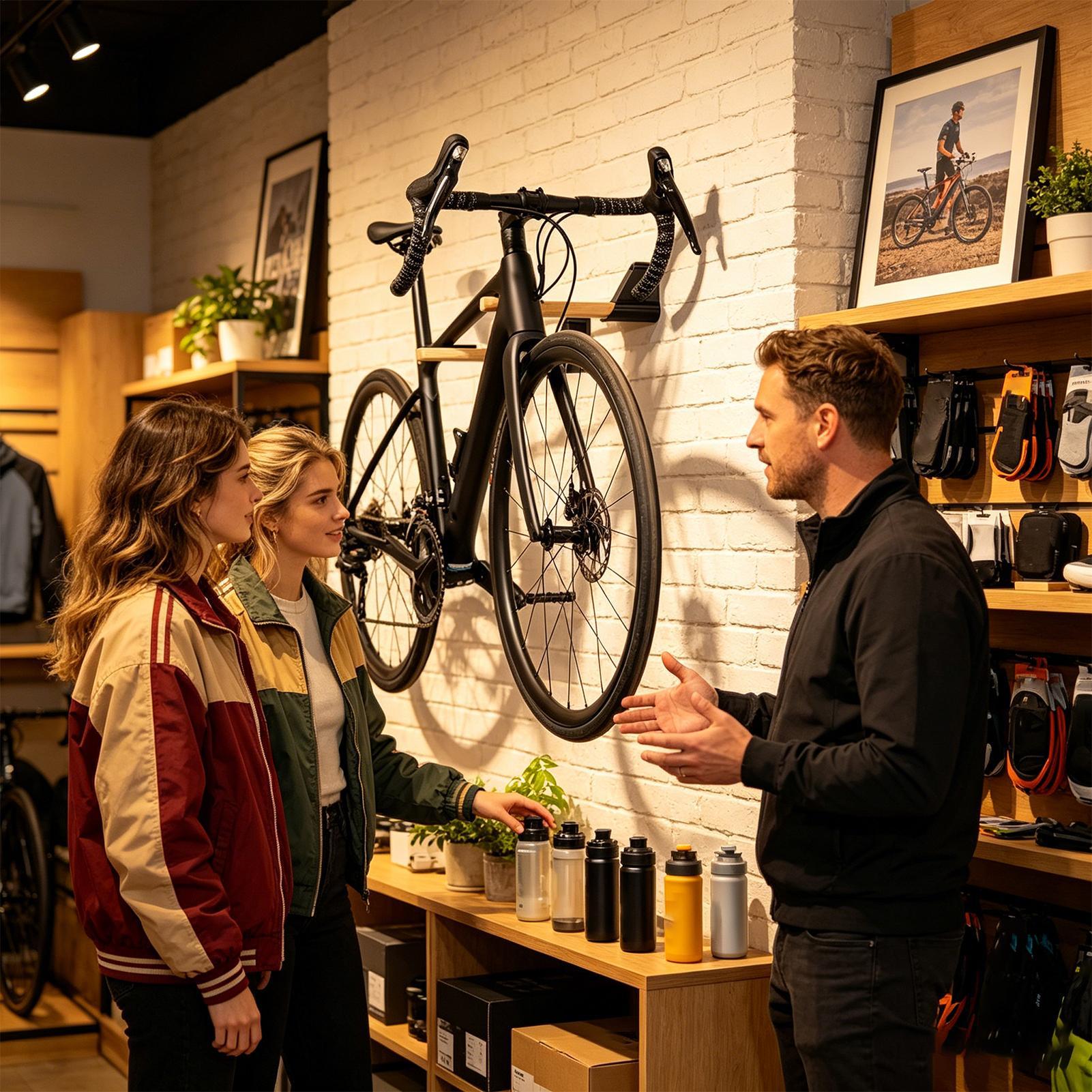 壁掛け式自転車ラック-水平自転車収納フック駐車ラック木製壁掛 - Cycling Gear Wall Organizer のレビューと価格