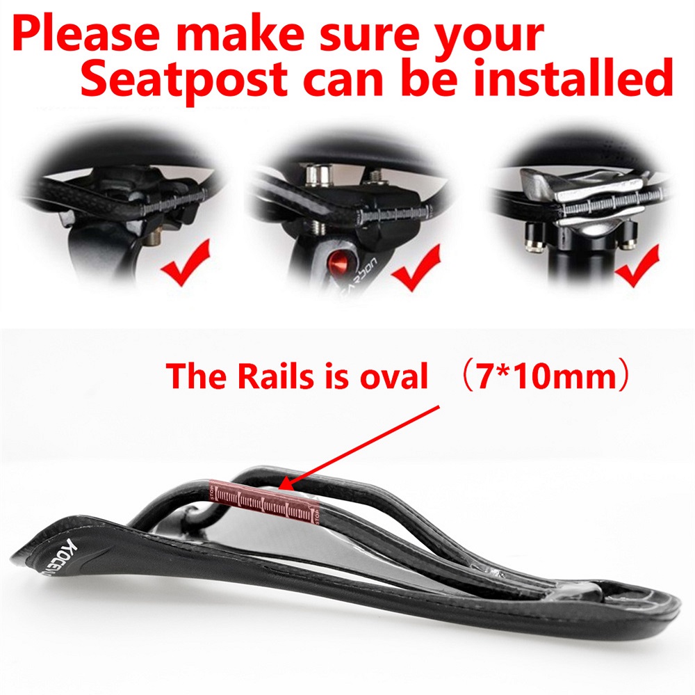 Kocevloカーボンサドルt800カーボンファイバー +  - Carbon Fiber Saddle のレビューと価格