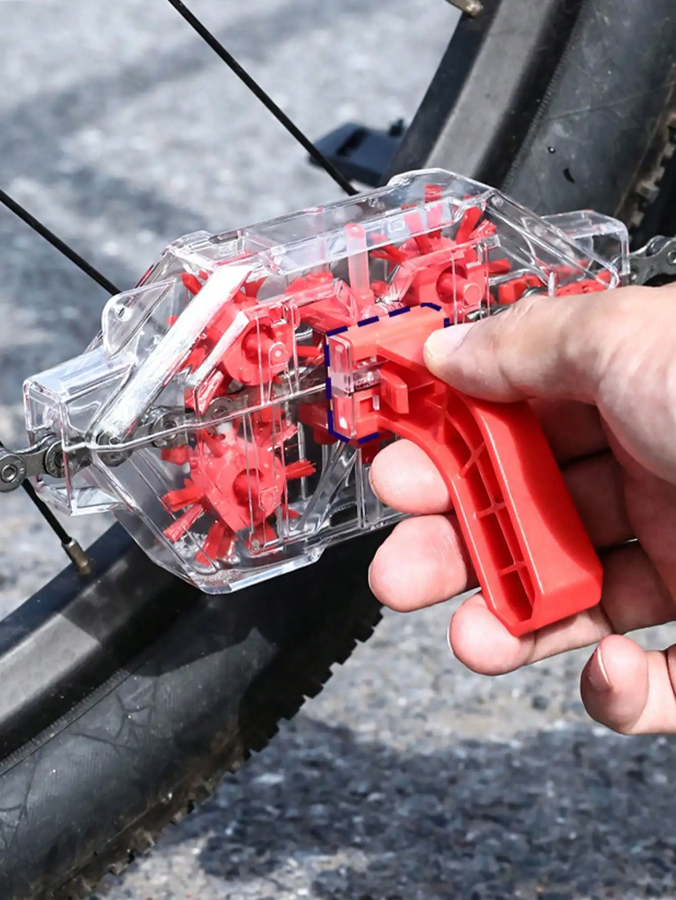 1pc 自転車チェーンクリーナーマウンテンロードバイク透明視 - Bicycle Chain Lubricant のレビューと価格