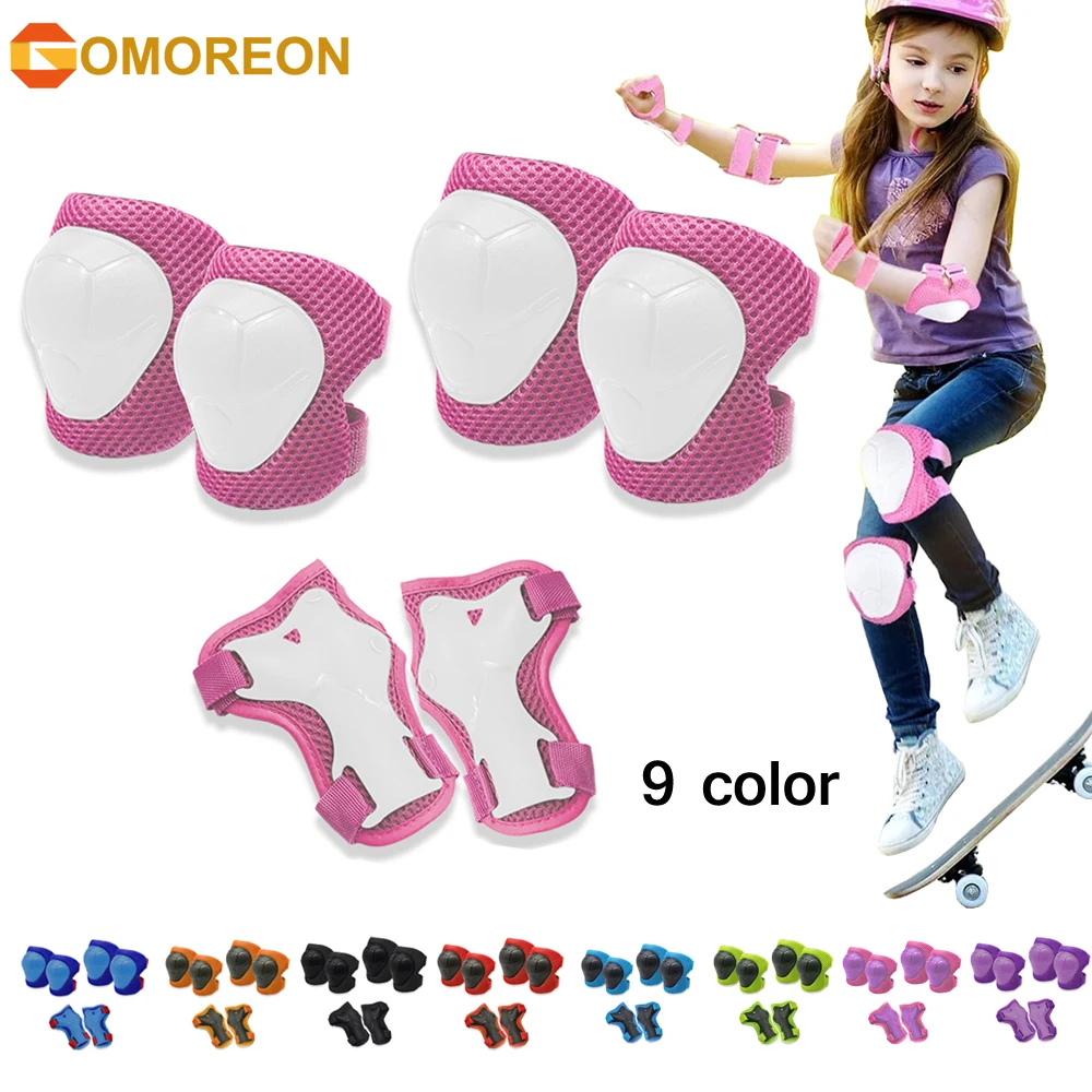 GOMOREON 6 ピース/セット子供用膝パッド肘パッドリ - Cycling Gear For Kids のレビューと価格