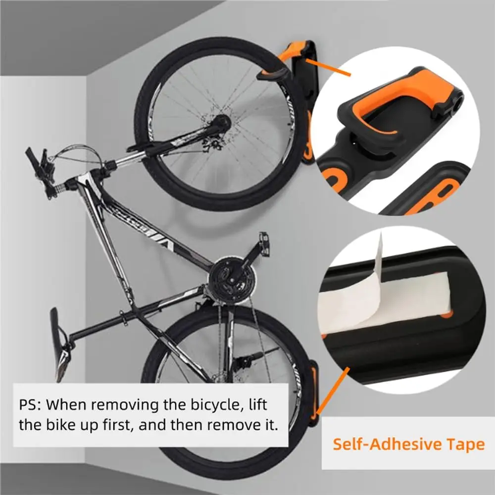 固定フック付き自転車ウォールマウントラック,1ピース,自転車 - Cycling Gear Wall Organizer のレビューと価格