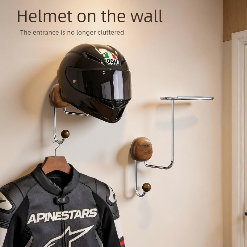 壁掛け式ヘルメット収納ラック 穴あけ不要 高耐久性 ヘルメッ - Cycling Gear Wall Organizer のレビューと価格