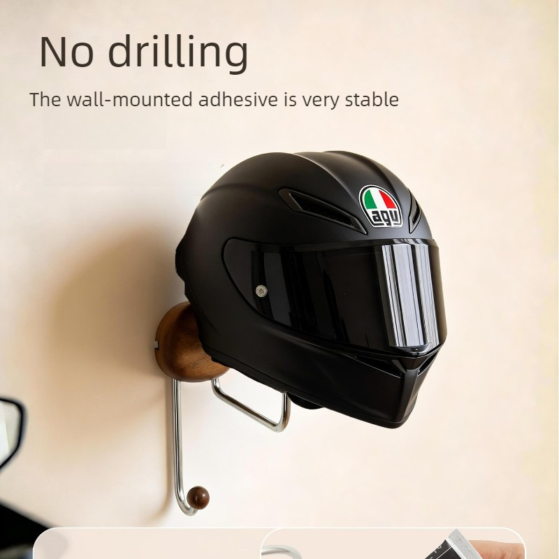 壁掛け式ヘルメット収納ラック 穴あけ不要 高耐久性 ヘルメッ - Cycling Gear Wall Organizer のレビューと価格