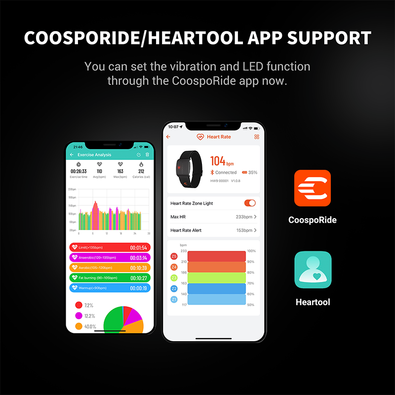 COOSPO HW9 アームバンド心拍数モニター HR ゾー - Cycling Heart Rate Monitor のレビューと価格