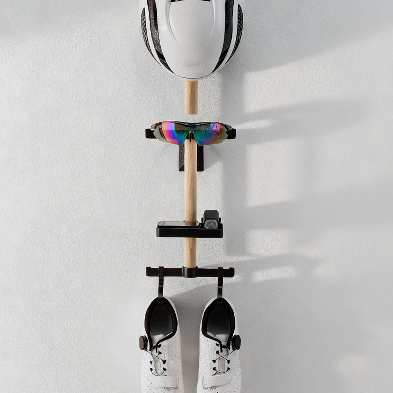 垂直サイクリングギアオーガナイザーラック、自転車アクセサリー - Cycling Gear Wall Organizer のレビューと価格