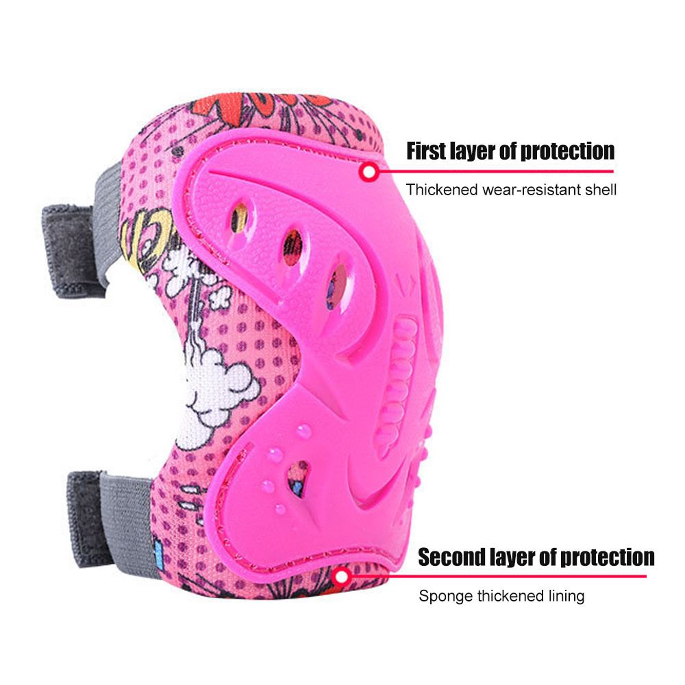 6個セット 子供用 3-12歳 膝肘パッド 保護具 ローラー - Cycling Gear For Kids のレビューと価格