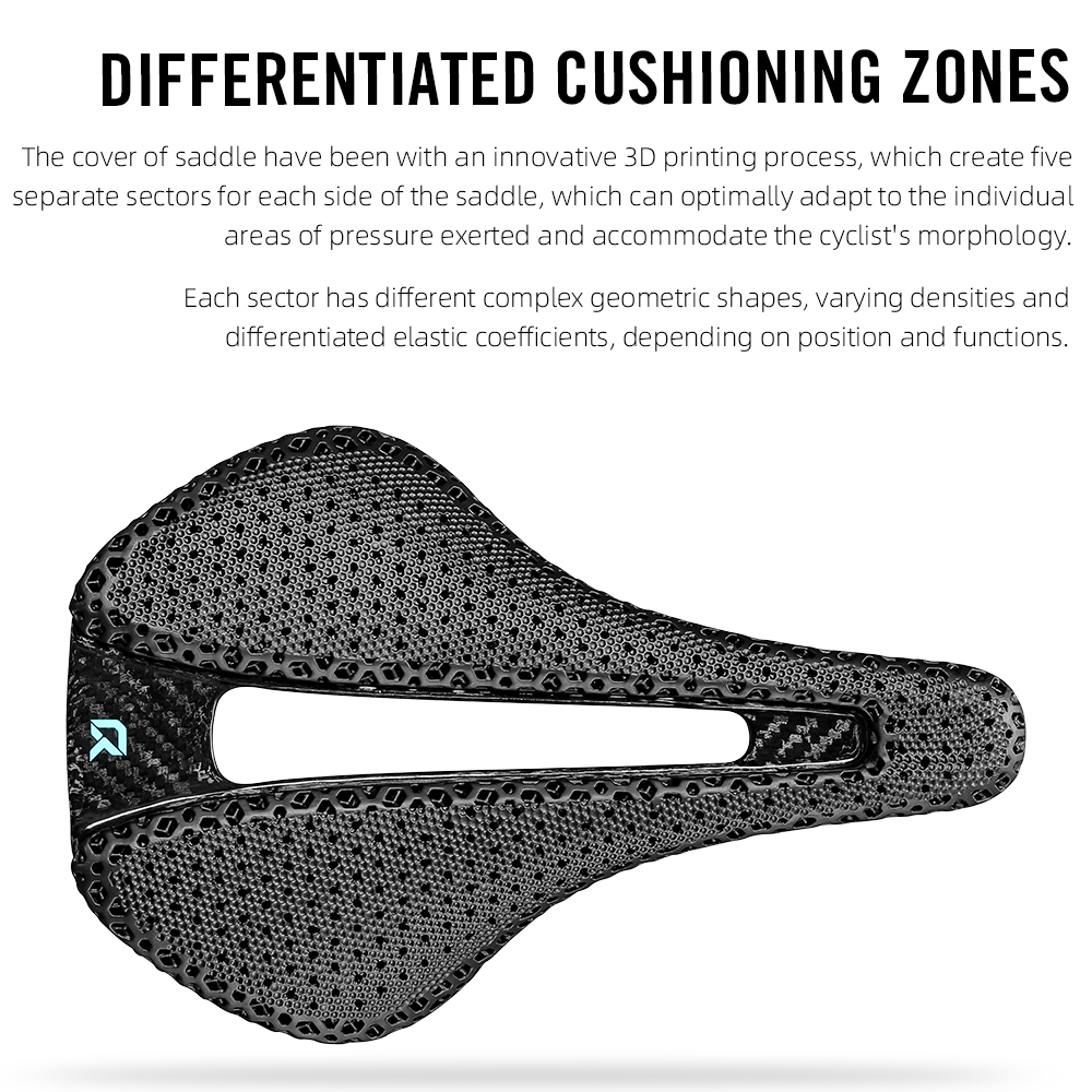 RYET フルカーボン 120g 3Dプリント自転車サドル  - Carbon Fiber Saddle のレビューと価格